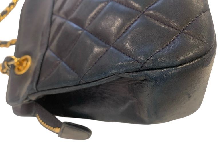 Bleu Marin PRELOVED CHANEL TM Sacs, VINTAGE QUILTED