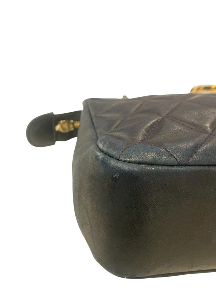 Bleu Marin PRELOVED CHANEL TM Sacs, VINTAGE QUILTED