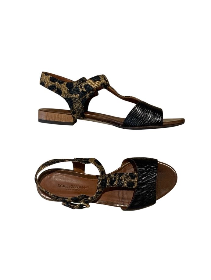 Noir et Brun DOLCE & GABBANA sandals, 37