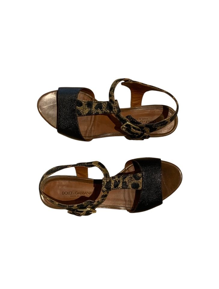 Noir et Brun DOLCE & GABBANA sandals, 37