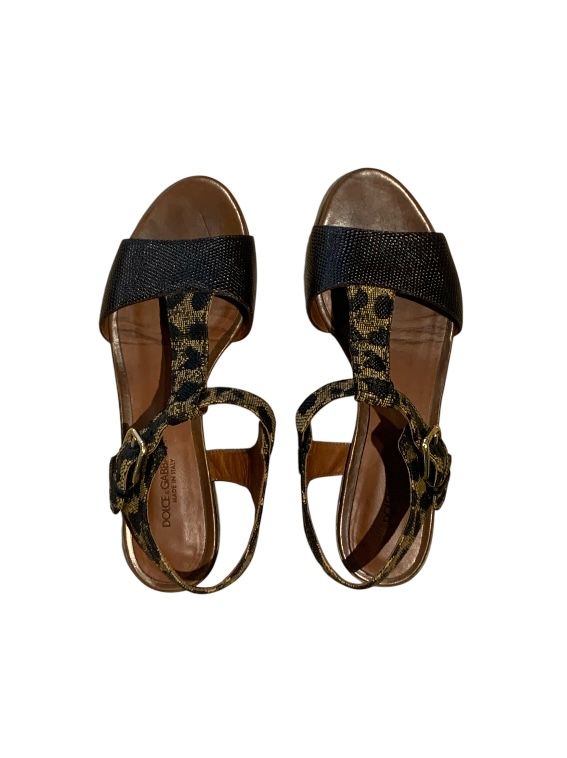 Noir et Brun DOLCE & GABBANA sandals, 37