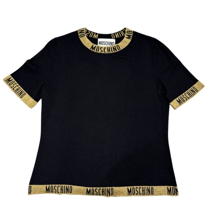 Noir et Or MOSCHINO Hauts, Grand