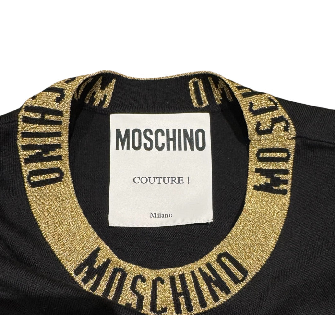 Noir et Or MOSCHINO Hauts, Grand