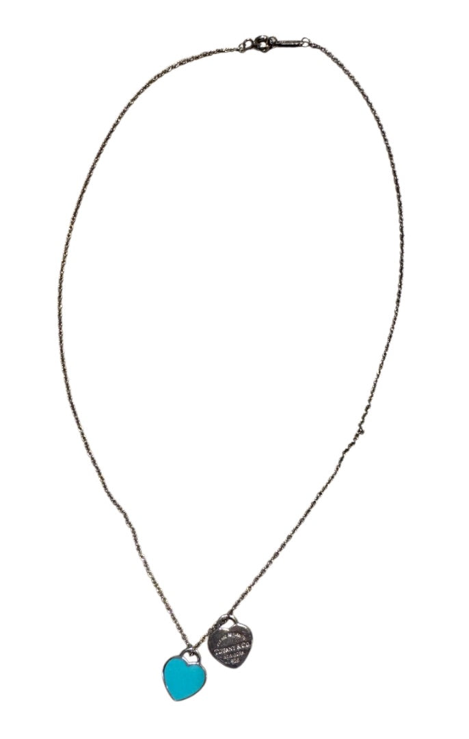 Argent et Bleu TIFFANY Collier