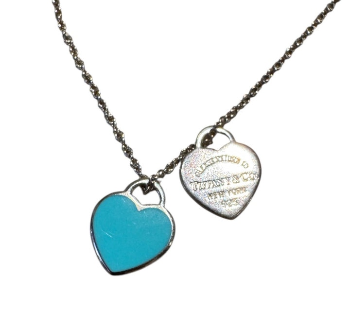 Argent et Bleu TIFFANY Collier