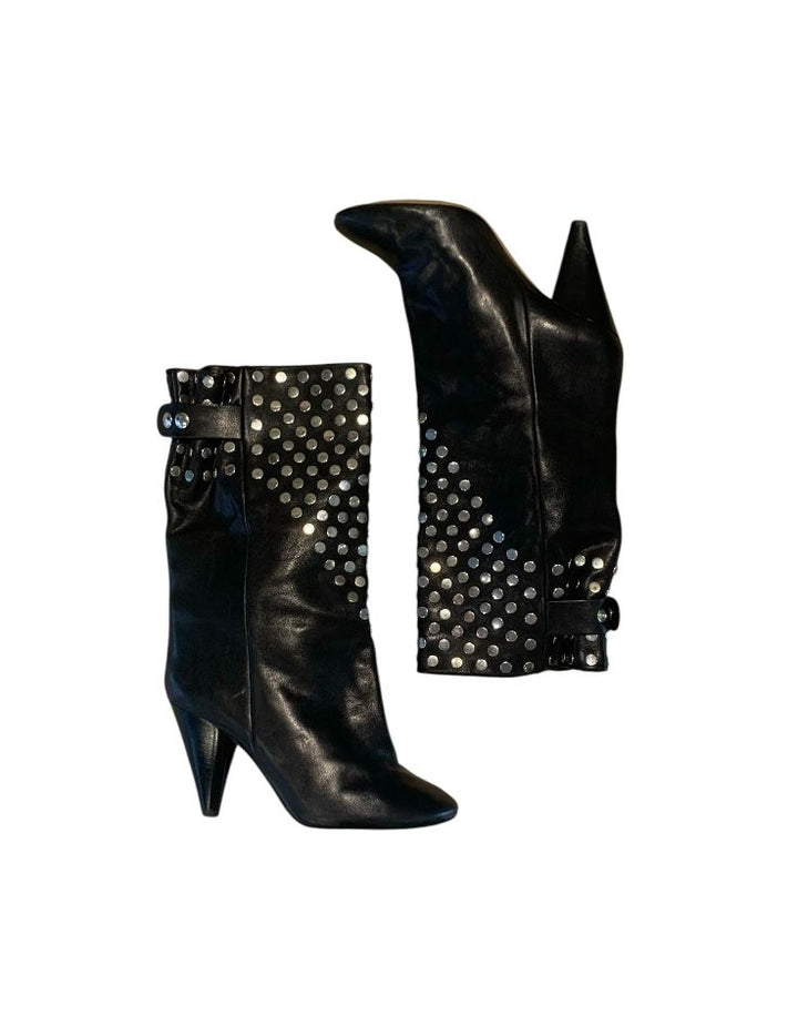 Noir et Argent ISABEL MARANT BOTTES, 39