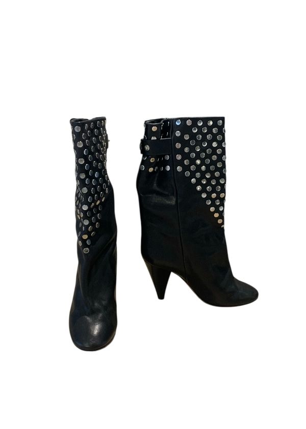 Noir et Argent ISABEL MARANT BOTTES, 39