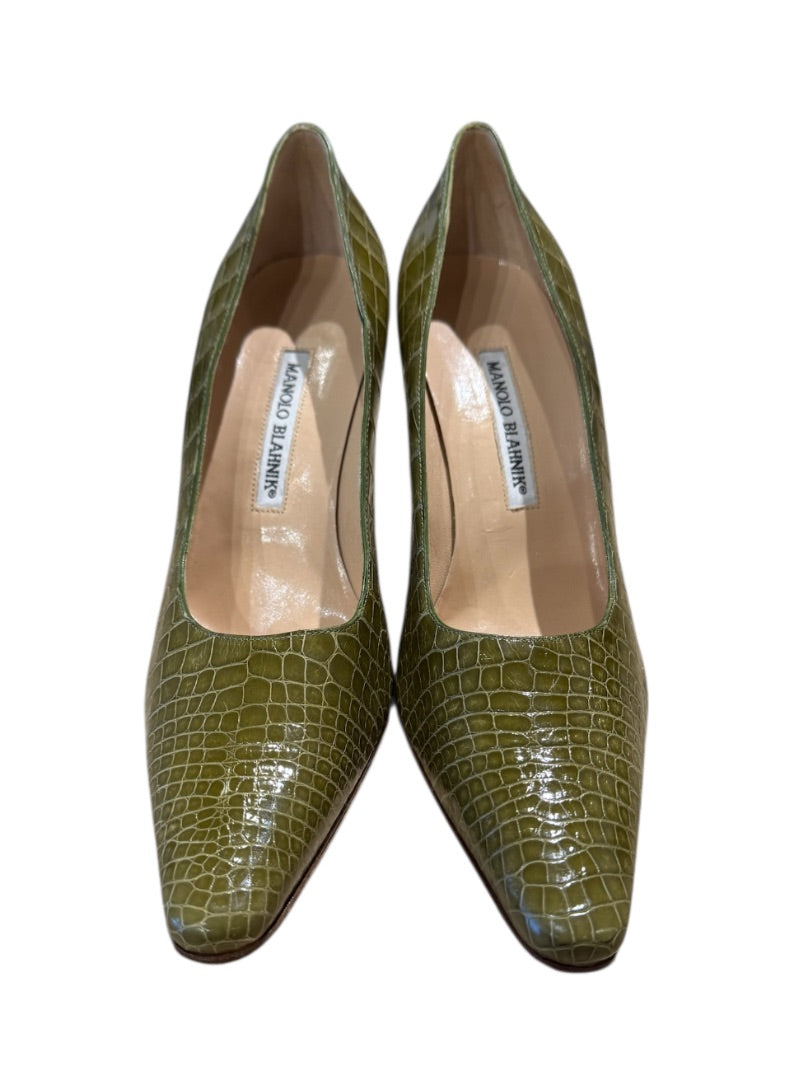 Vert MANOLO BLAHNIK STILETTOS, 39