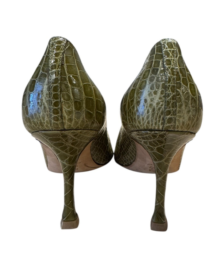Vert MANOLO BLAHNIK STILETTOS, 39
