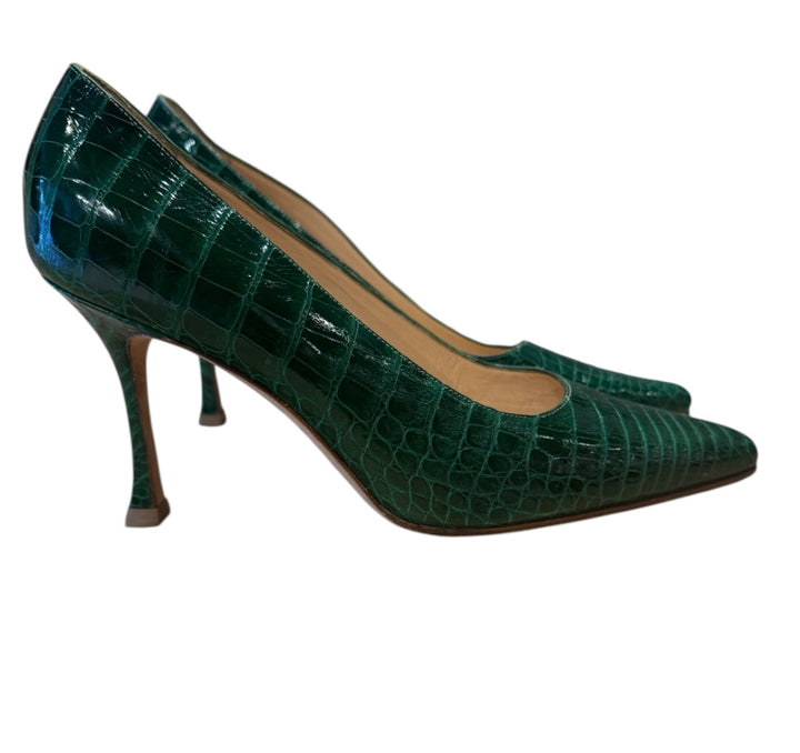 vert foret MANOLO BLAHNIK STILETTOS, 39