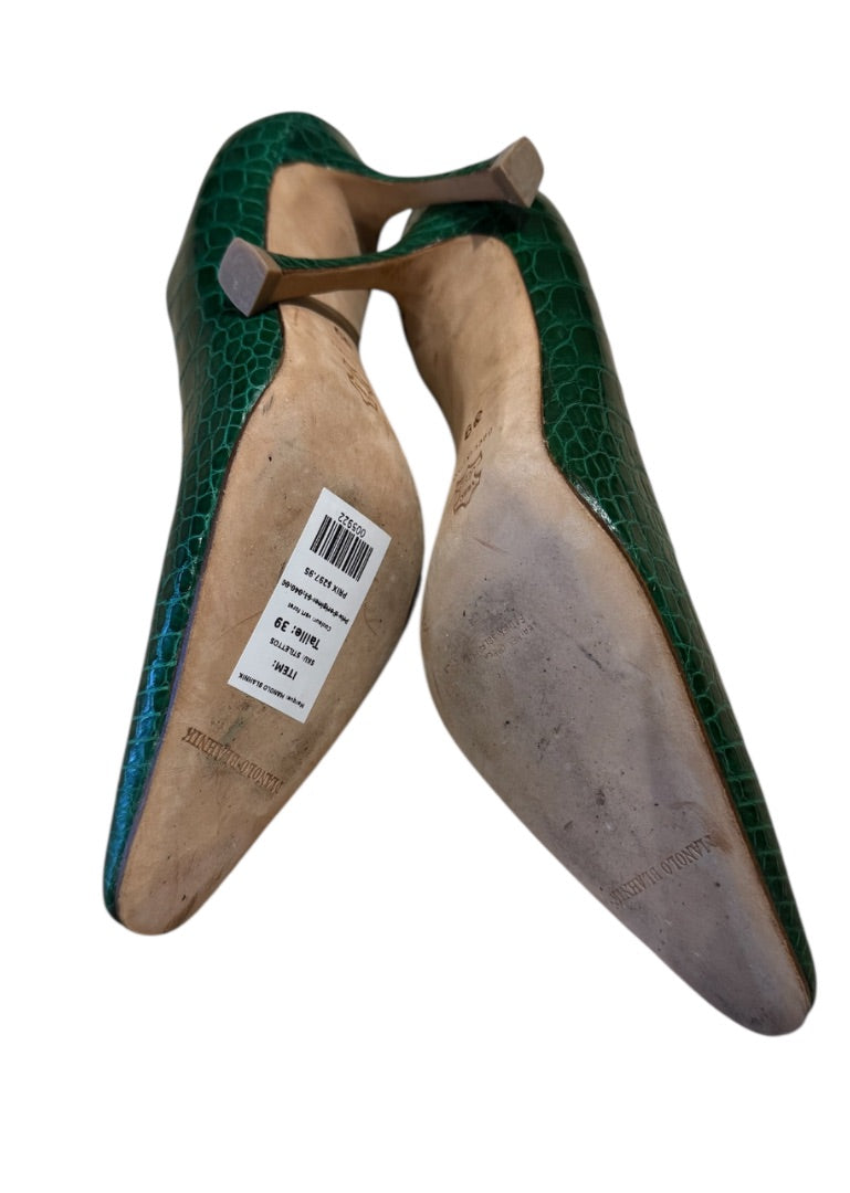 vert foret MANOLO BLAHNIK STILETTOS, 39
