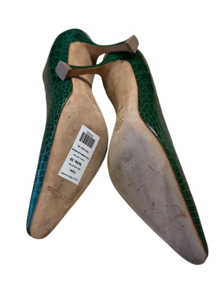 vert foret MANOLO BLAHNIK STILETTOS, 39