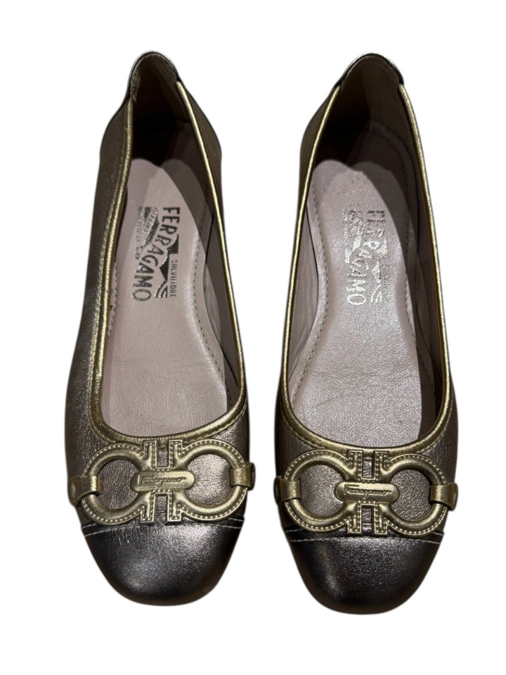 Or SALVATORE FERRAGAMO Chaussures, 36.5