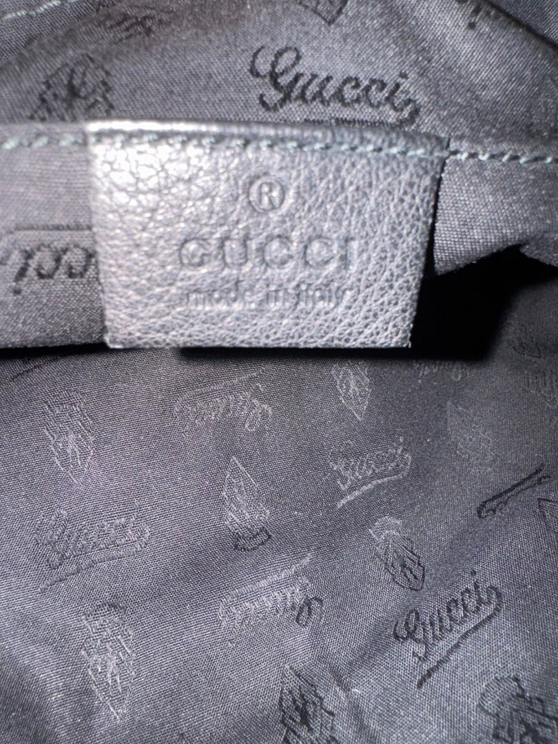 Noir et Argent GUCCI Sacs, SIENNA TASSLE CLUTCH