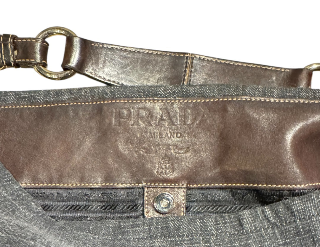 DENIM TOTE PRADA Sacs