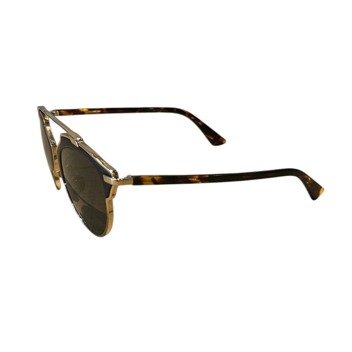 Tortoise et Or CHRISTIAN DIOR Lunettes de Soleil, AVEC/WITH CASE