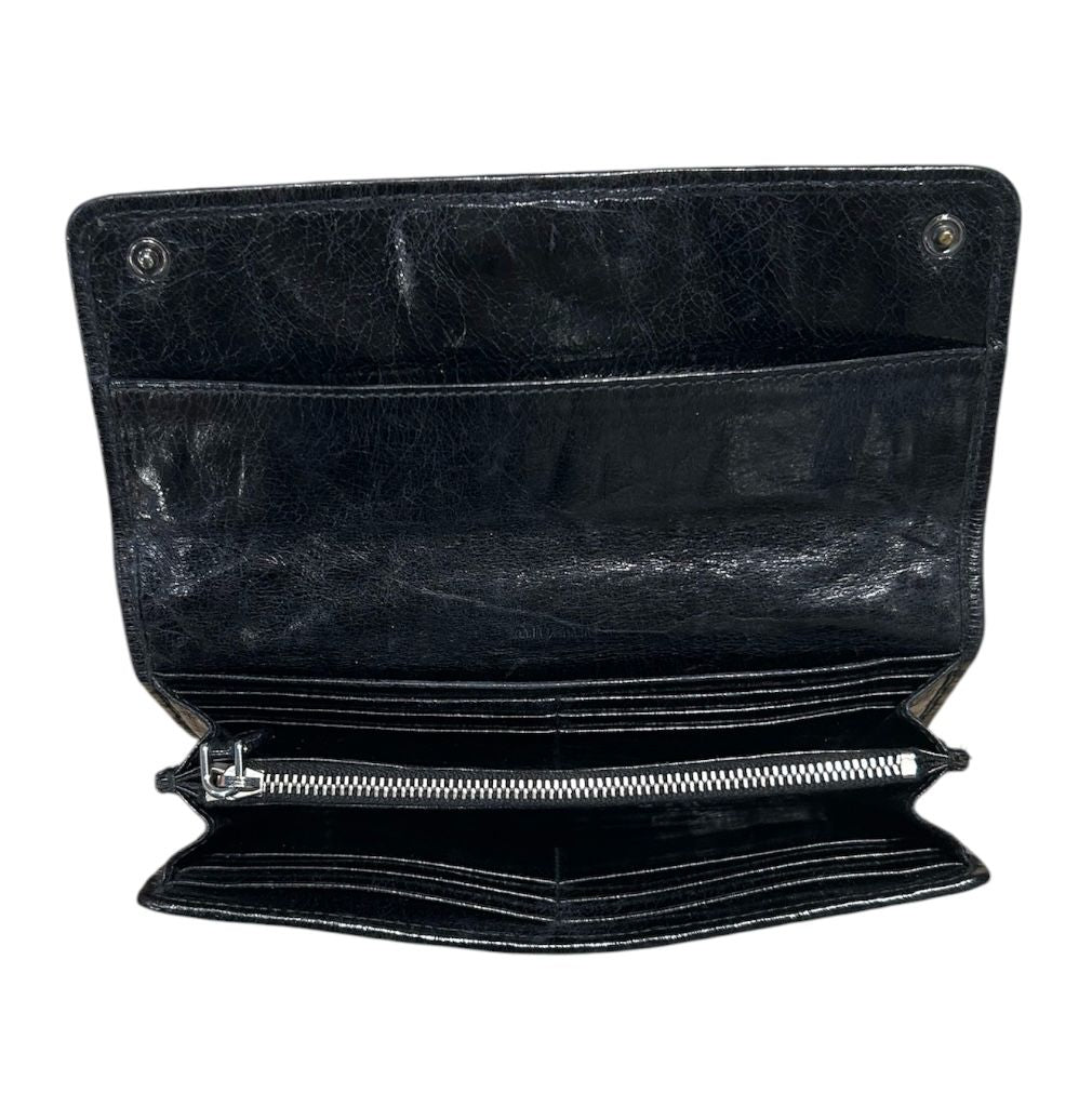 Noir MIU MIU portefeuilles, MATELASSE