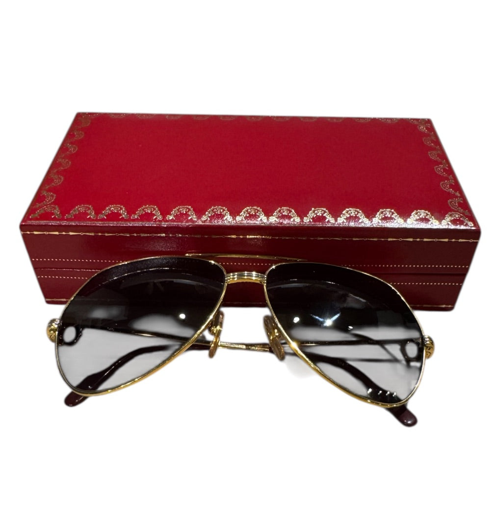 Or CARTIER Lunettes de Soleil