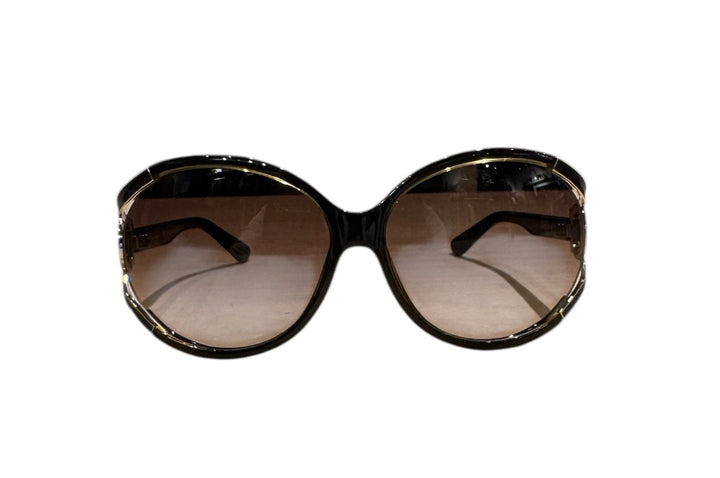 Brun et Or SALVATORE FERRAGAMO Lunettes de Soleil, NO CASE