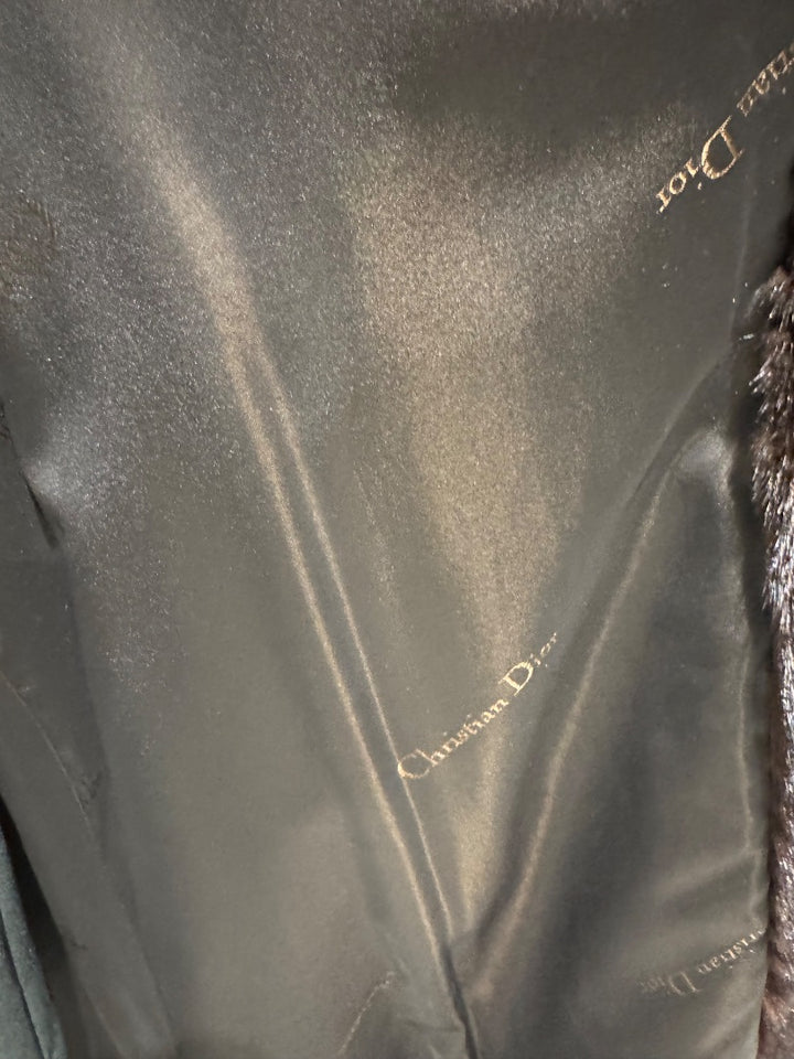 Brun CHRISTIAN DIOR Manteau, Grand