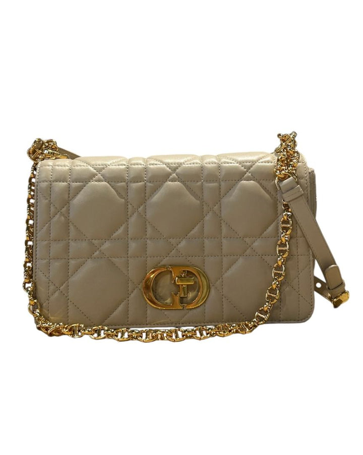 AVEC BOITE CHRISTIAN DIOR Sacs, CARO BEIGE MEDIUM