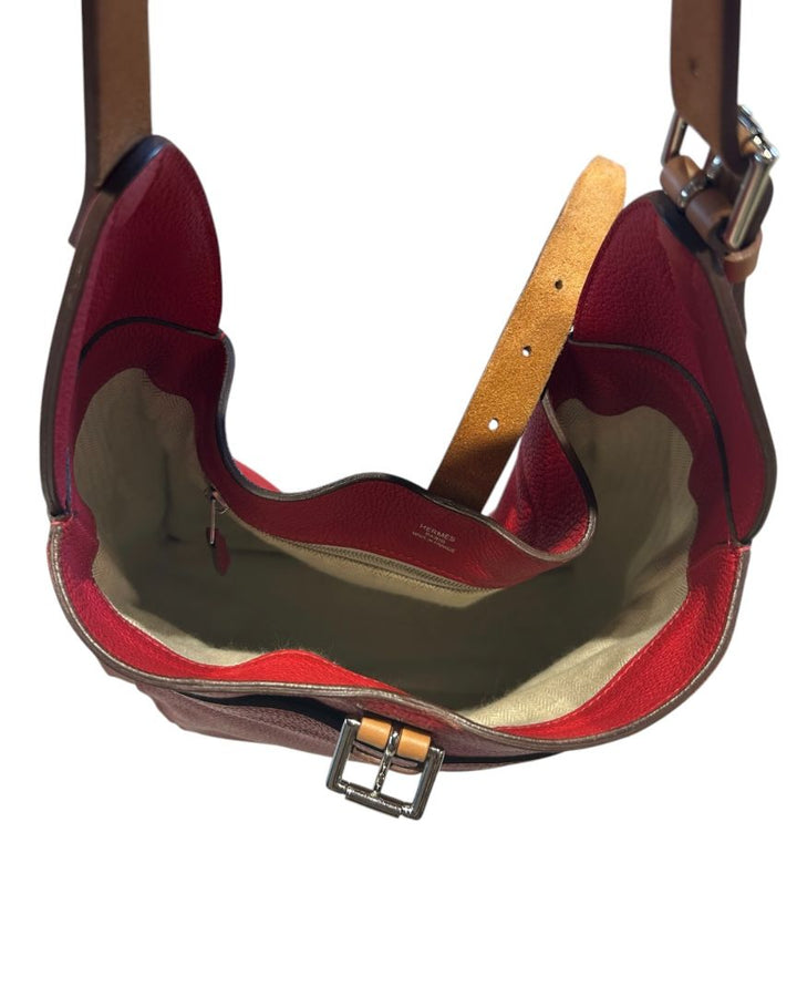 Rouge et Brun HERMES Sacs, MARWARI 27 TAURILLON CLEMENCE