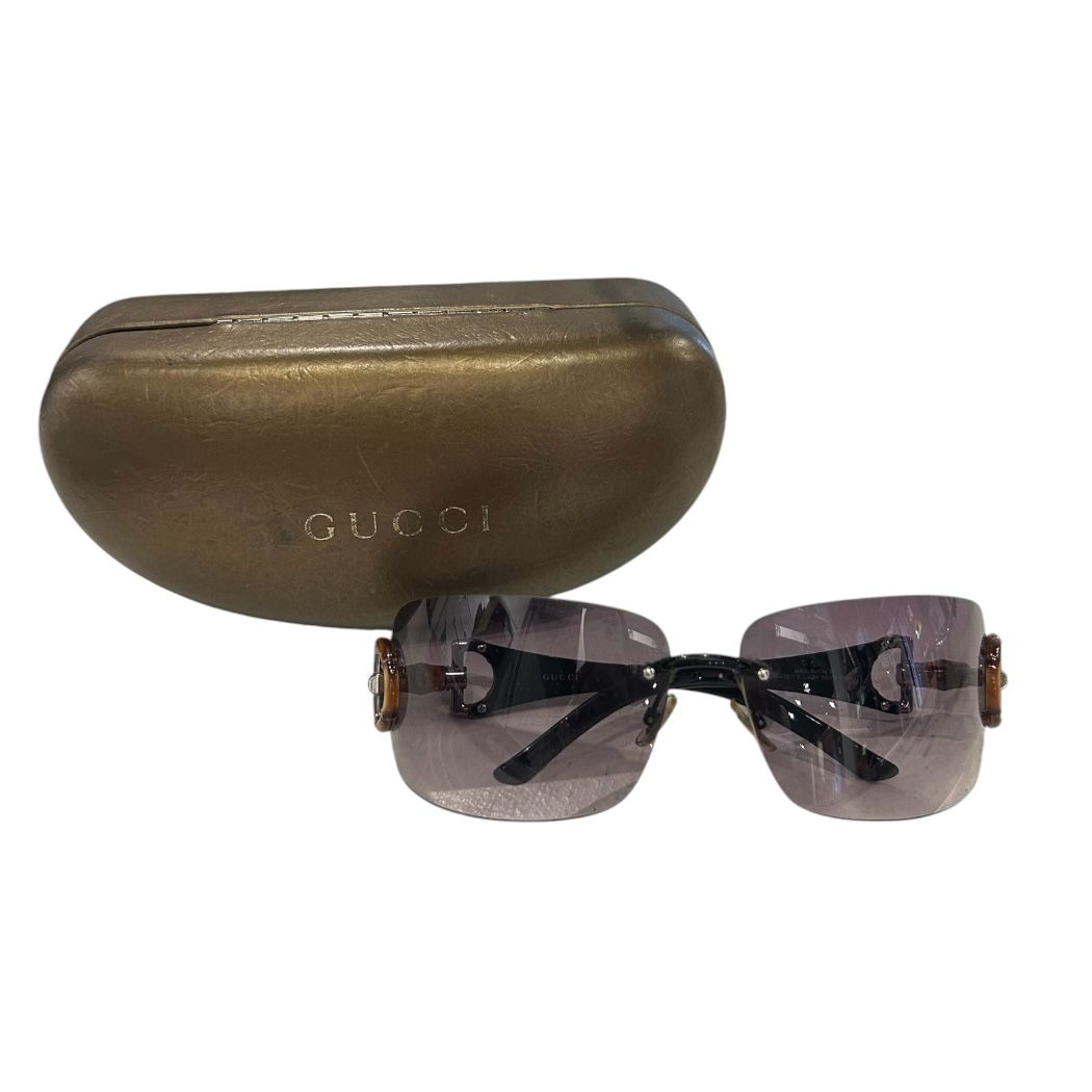 Brun et noir Gucci Lunettes de Soleil, WITH CASE