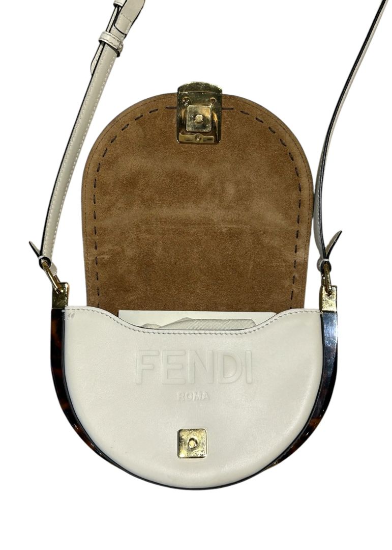 Blanc FENDI Sacs, MOONLIGHT CROSSBODY