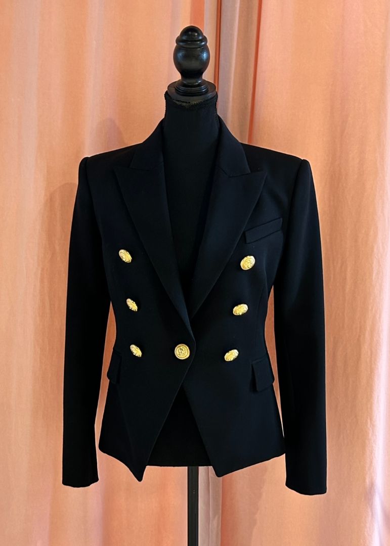 Noir et or BALMAIN PARIS Blazer, 36