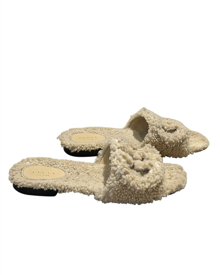 Beige AVEC/WITH BOX GUCCI sandals, 38.5