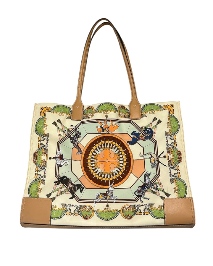 Blanc et Multi TORY BURCH Sacs, CAROUSEL MOTIF