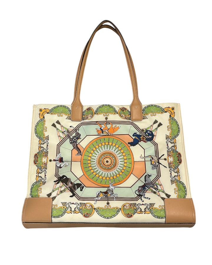Blanc et Multi TORY BURCH Sacs, CAROUSEL MOTIF