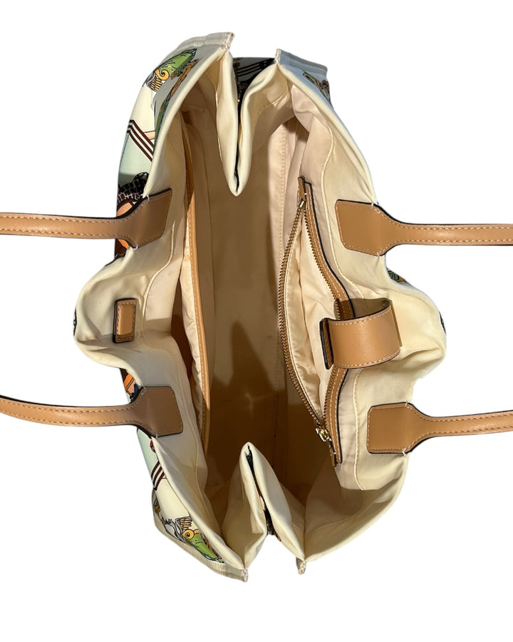 Blanc et Multi TORY BURCH Sacs, CAROUSEL MOTIF