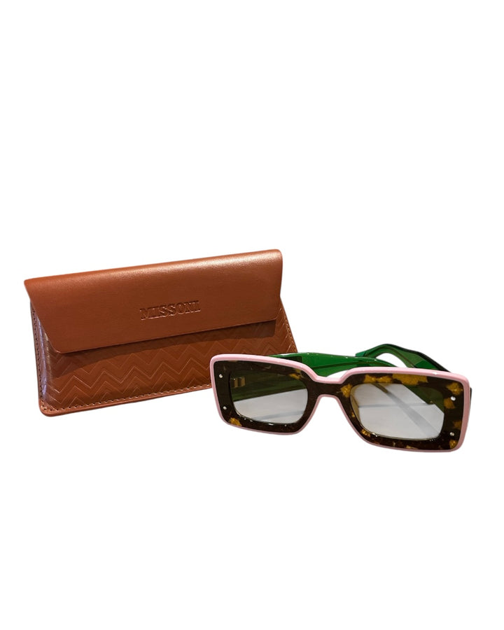 vert rose tortoise MISSONI Lunettes de Soleil, AVEC/WITH CASE
