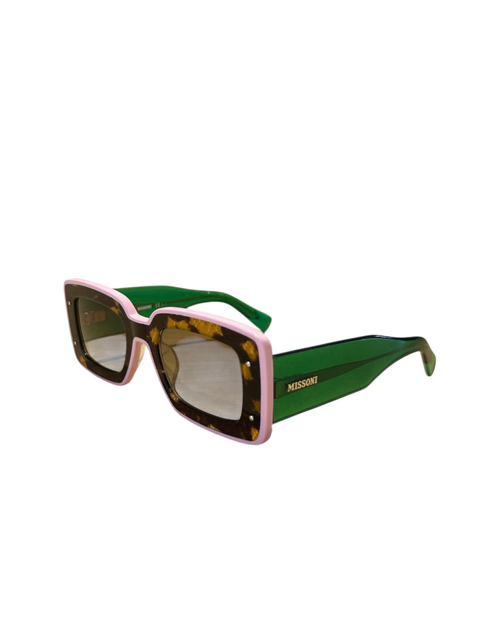 vert rose tortoise MISSONI Lunettes de Soleil, AVEC/WITH CASE