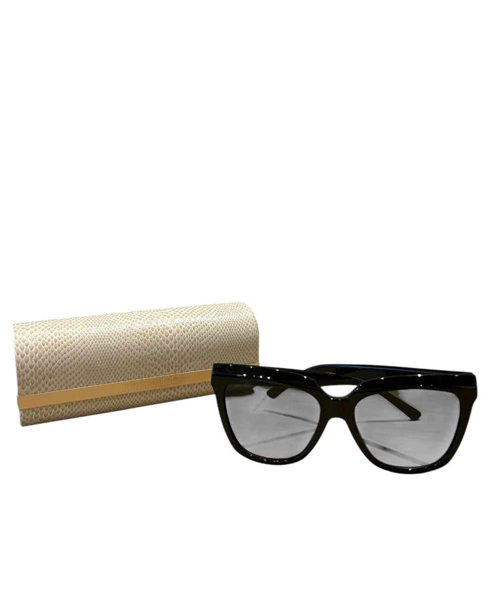 Noir JIMMY CHOO Lunettes de Soleil, AVEC/WITH CASE