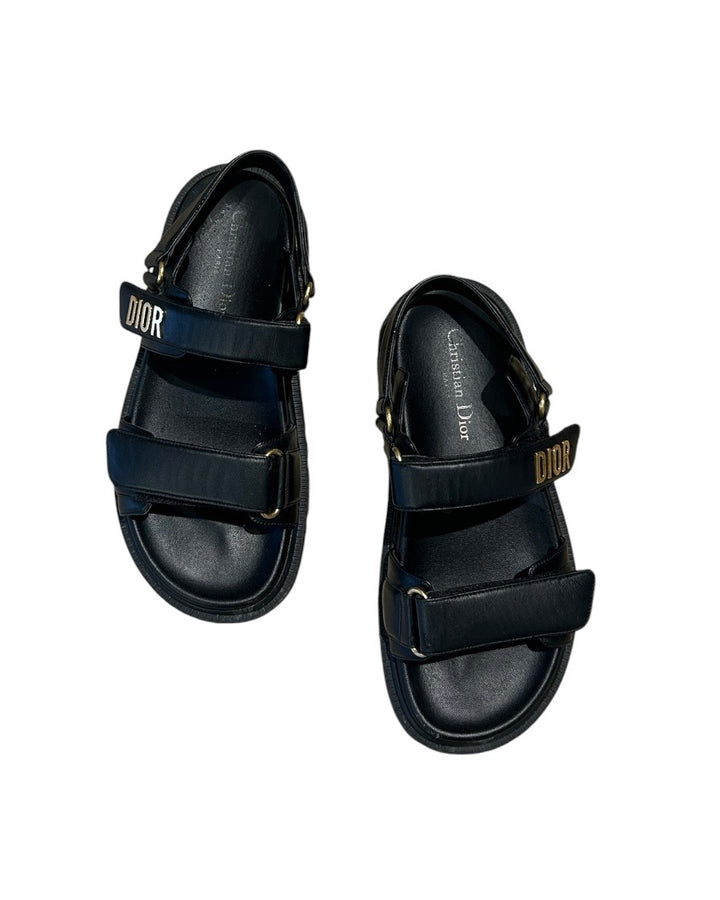 Noir DIORACT CHRISTIAN DIOR sandals, 8
