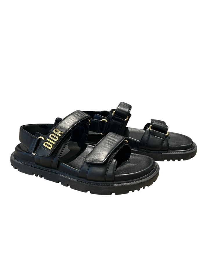 Noir DIORACT CHRISTIAN DIOR sandals, 8