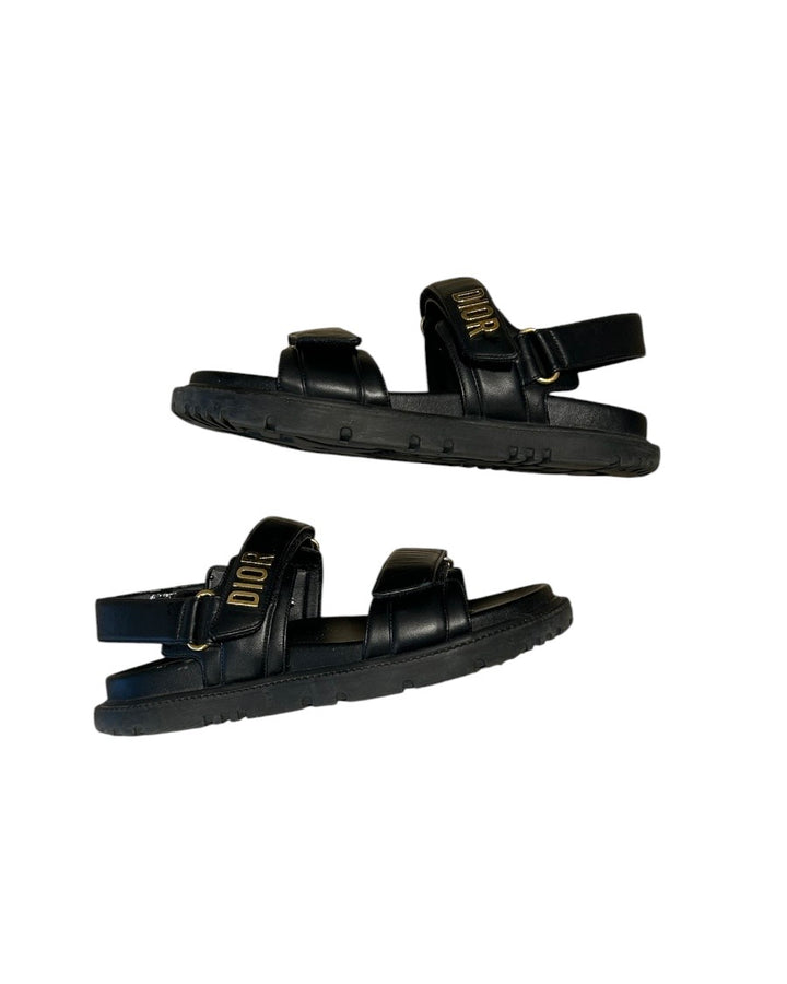 Noir DIORACT CHRISTIAN DIOR sandals, 8