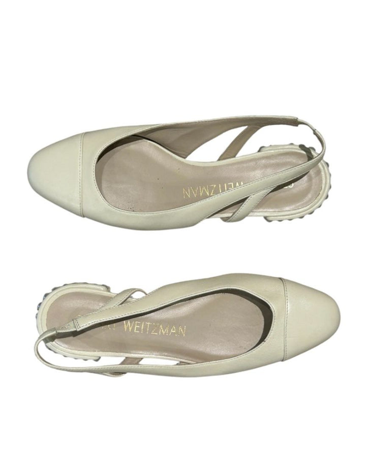 blanc et perles STUART WEITZMAN Chaussures, 7.5