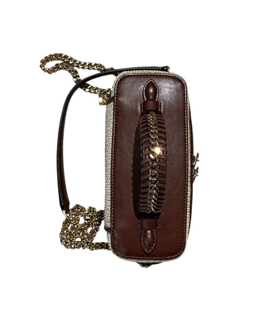 Brun et Beige STELLA MCCARTNEY Sacs, FALABELLA MINI RAFFIA TOTE