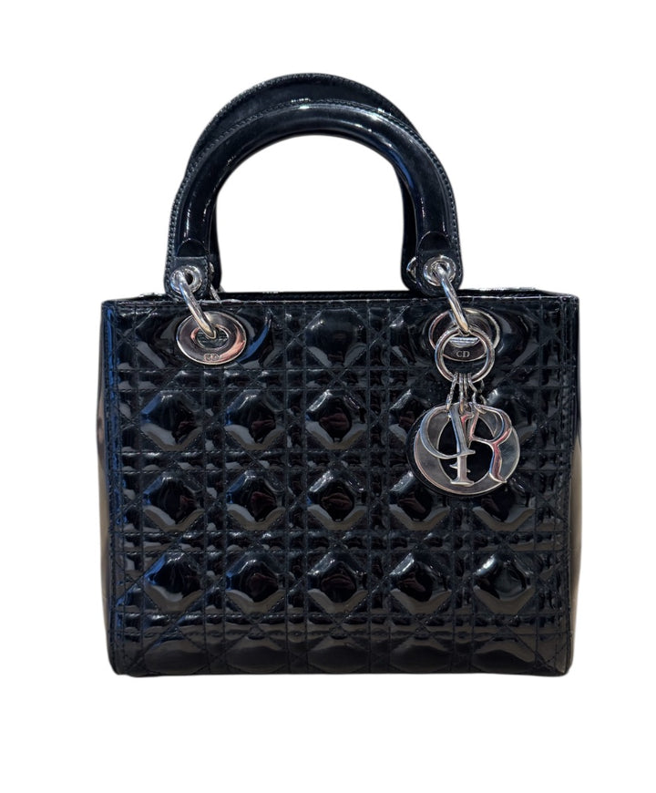 Noir CHRISTIAN DIOR Sacs, LADY  DIOR MEDIUM