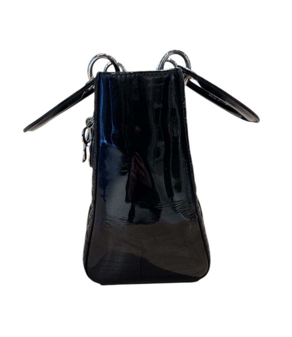 Noir CHRISTIAN DIOR Sacs, LADY  DIOR MEDIUM