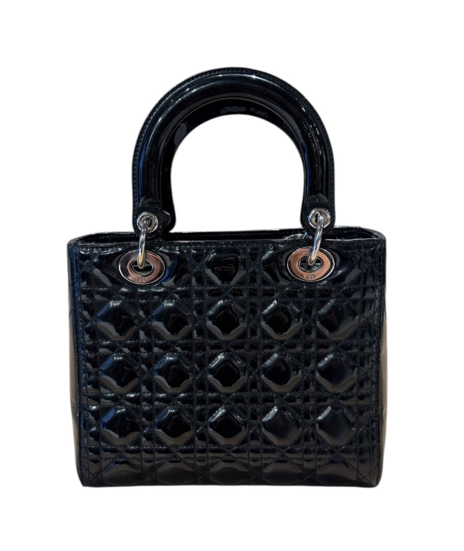 Noir CHRISTIAN DIOR Sacs, LADY  DIOR MEDIUM