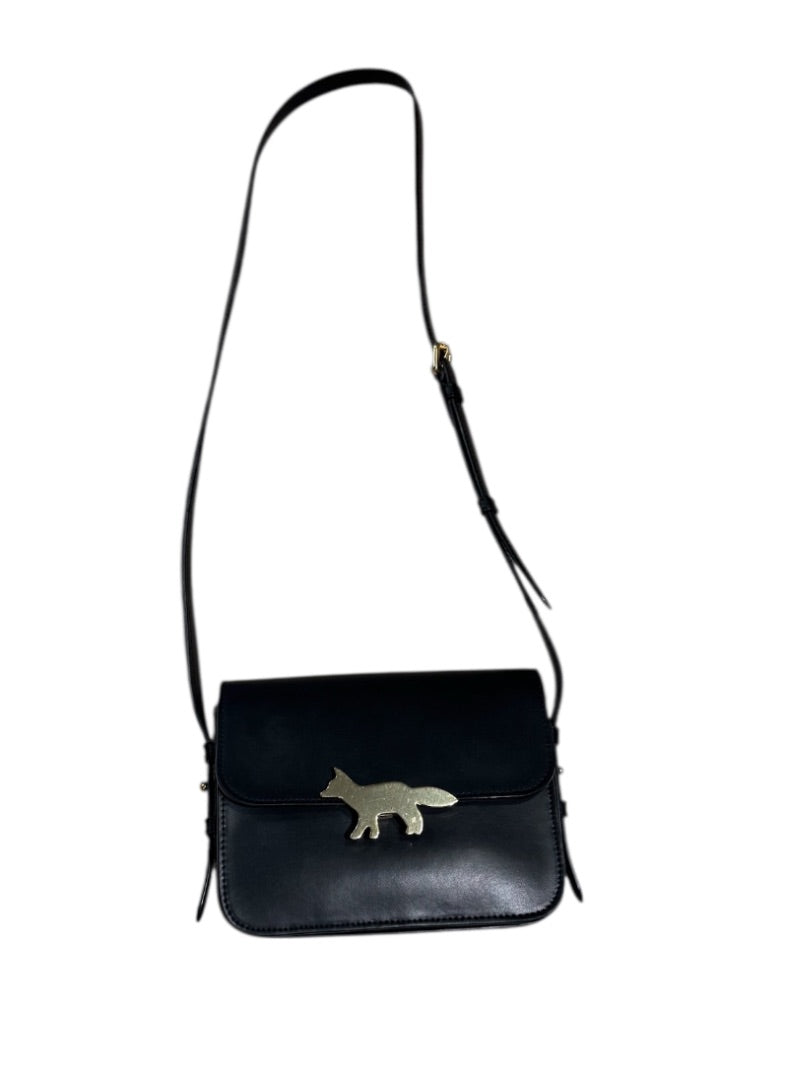 Noir et Or MAISON KITSUNE PARIS Sacs, EDIE CROSSBODY