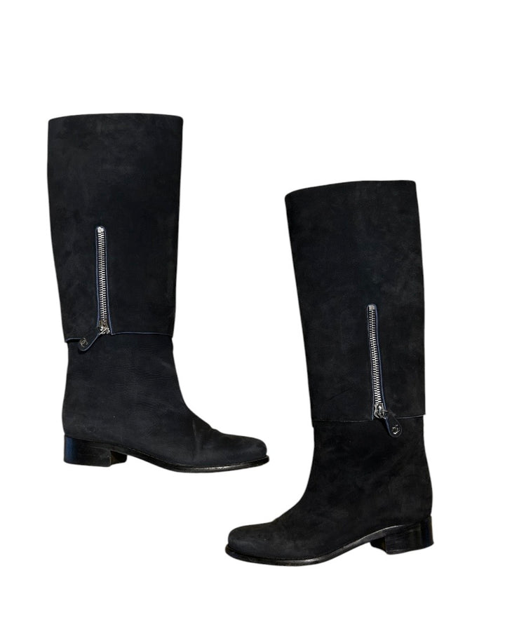 Noir CHANEL BOTTES, 38.5