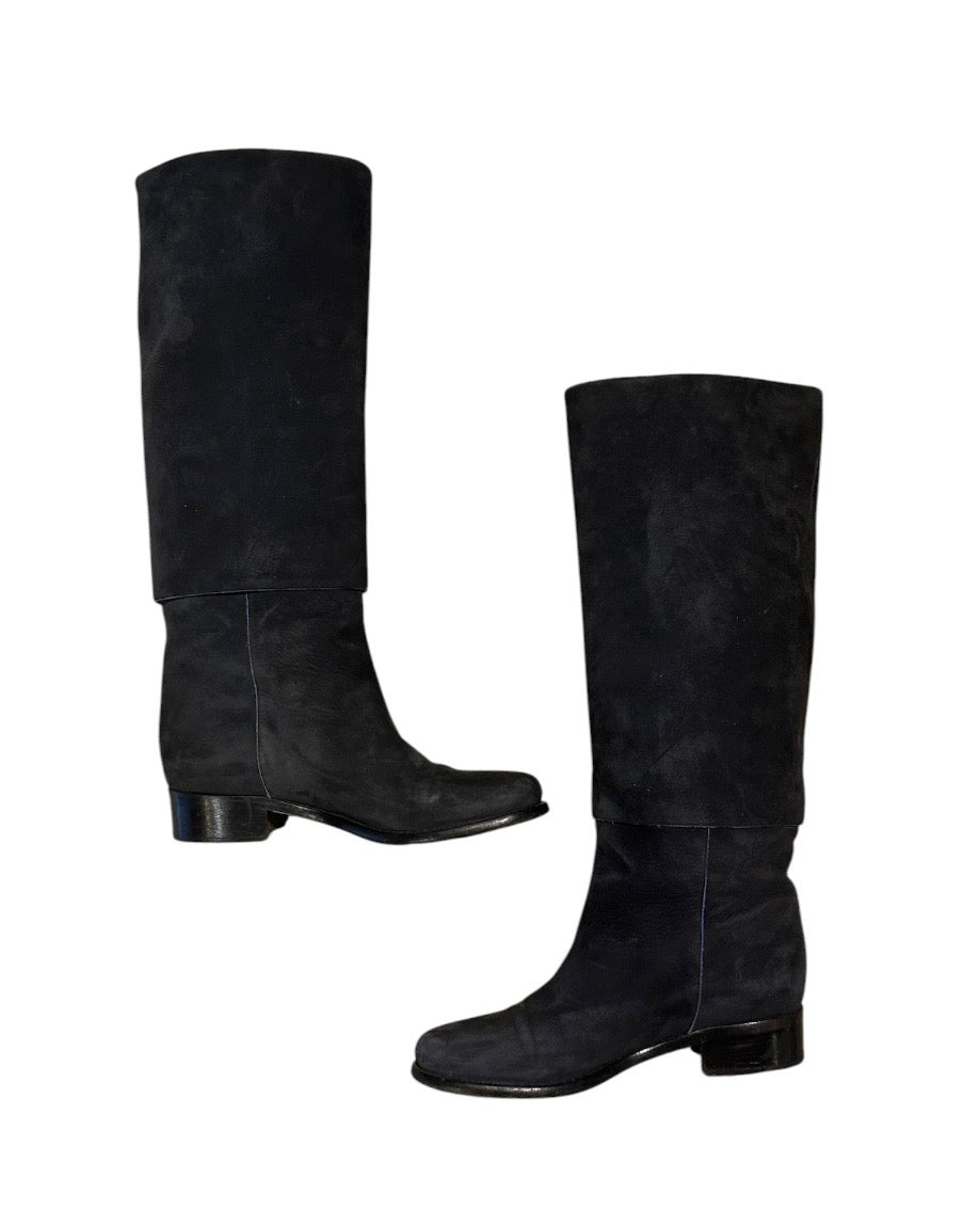 Noir CHANEL BOTTES, 38.5