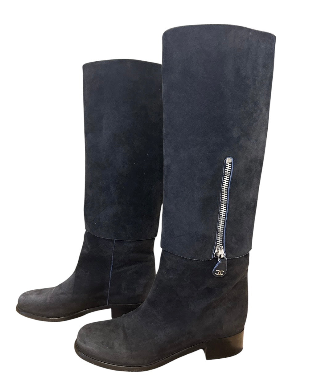 Noir CHANEL BOTTES, 38.5