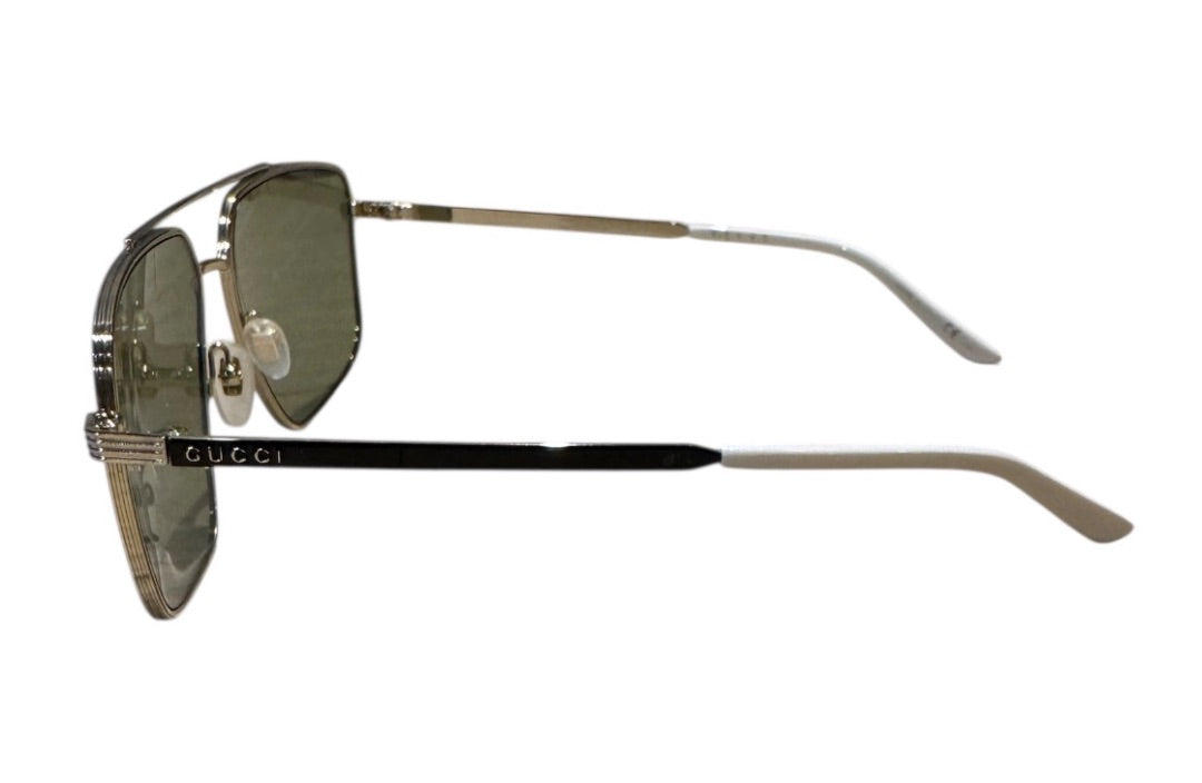 Jaune et Or GUCCI Lunettes de Soleil, CASE INCLUDED