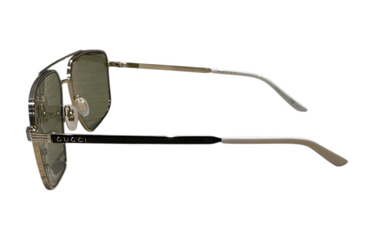 Jaune et Or GUCCI Lunettes de Soleil, CASE INCLUDED